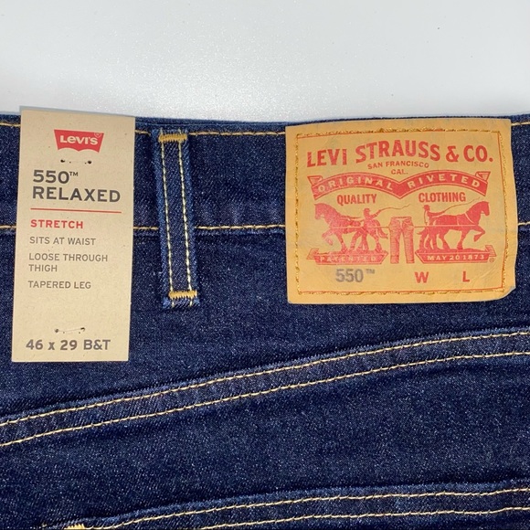 Levi’s Big & Tall Stretch 550 Relaxed Jeans 46x29